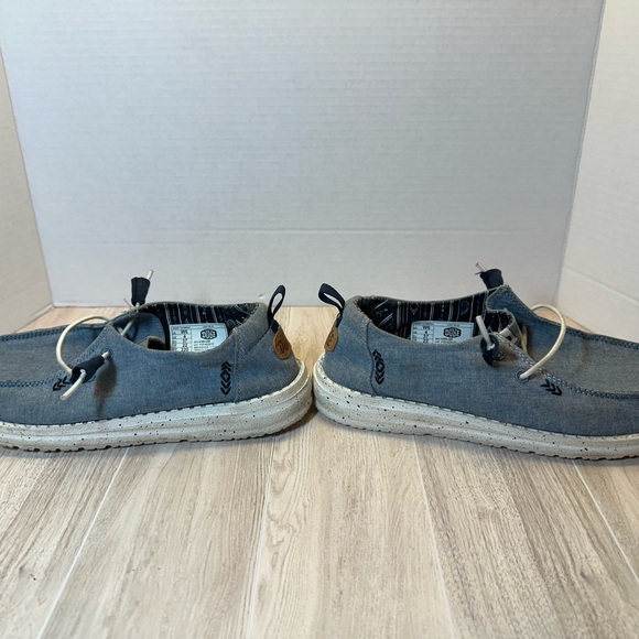 Hey Dude Women's Denim Blue Slip-On Sneakers - Picture 7 of 10